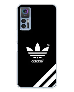 Чехол для TCL 30 с картинкой «Adidas с диагональными полосами»