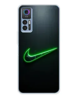 Чехол для TCL 30 с картинкой «Неоновый контур Nike» Чехол для TCL 30 с картинкой «Неоновый контур Nike»