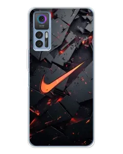 Чохол для TCL 30 з картинкою «Nike — ефект розломів»