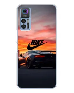 Чохол для TCL 30 з картинкою «Nike та суперкар»