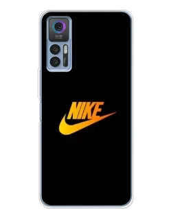Чохол для TCL 30 з картинкою «Золотий логотип Nike»