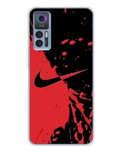 Чохол для TCL 30 з картинкою «Червоні бризки Nike» Чохол для TCL 30 з картинкою «Червоні бризки Nike»