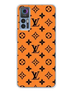 Чехол для TCL 30 с картинкой «Оранжевый стиль LV»