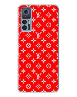 Чехол для TCL 30 с картинкой «Яркий паттерн LV»