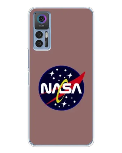 Чехол для TCL 30 с картинкой «NASA — ретро космос»