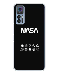 Чехол для TCL 30 с картинкой «NASA — технический принт»