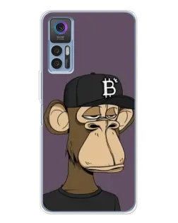 Чехол для TCL 30 с картинкой «Bored Ape в кепке»