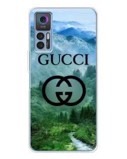 Чехол для TCL 30 с картинкой «Gucci — горный пейзаж»