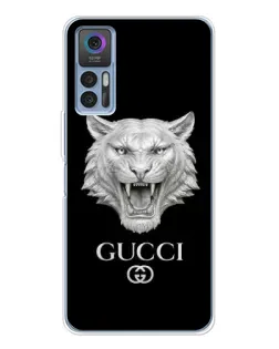 Чехол для TCL 30 с картинкой «Gucci — серебряный лев» Чехол для TCL 30 с картинкой «Gucci — серебряный лев»