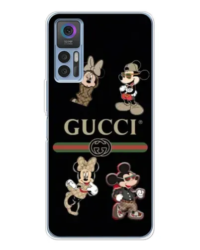 Чехол для TCL 30 с картинкой «Gucci — герои Disney и монограмма» Чехол для TCL 30 с картинкой «Gucci — герои Disney и монограмма»