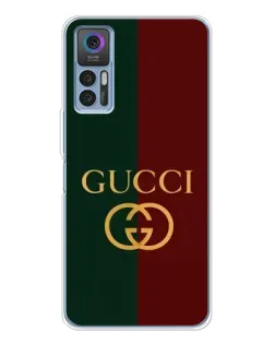 Чехол для TCL 30 с картинкой «Gucci — темно-зеленый градиент» Чехол для TCL 30 с картинкой «Gucci — темно-зеленый градиент»