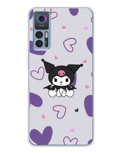 Чехол для TCL 30 с картинкой «Kuromi и лавандовые сердца» Чехол для TCL 30 с картинкой «Kuromi и лавандовые сердца»