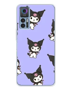 Чехол для TCL 30 с картинкой «Паттерн с Kuromi»