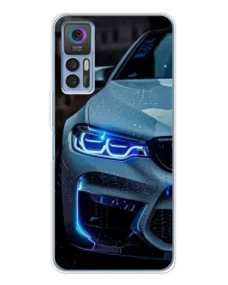 Чохол для TCL 30 з картинкою «Погляд BMW з синіми фарами» Чохол для TCL 30 з картинкою «Погляд BMW з синіми фарами»
