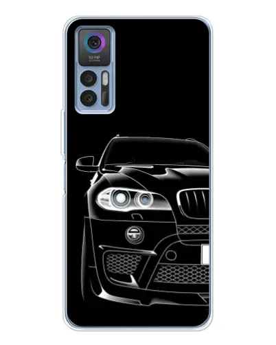 Чехол для TCL 30 с картинкой «Темный силуэт BMW» Чехол для TCL 30 с картинкой «Темный силуэт BMW»
