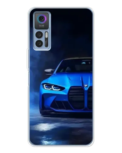 Чехол для TCL 30 с картинкой «Голубая BMW M4» Чехол для TCL 30 с картинкой «Голубая BMW M4»