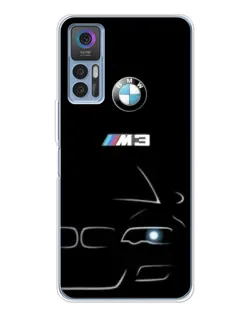 Чехол для TCL 30 с картинкой «Минималистичный принт BMW M3»