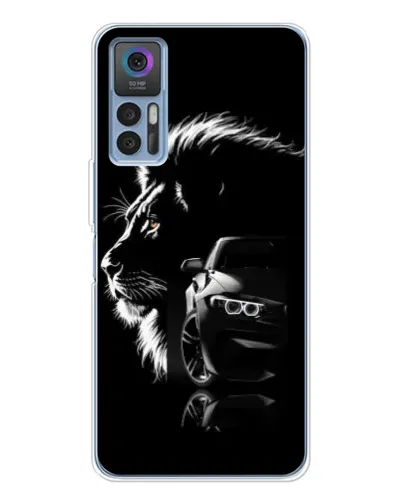 Чехол для TCL 30 с картинкой «BMW и лев» Чехол для TCL 30 с картинкой «BMW и лев»