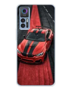 Чехол для TCL 30 с картинкой «BMW на красной дорожке»