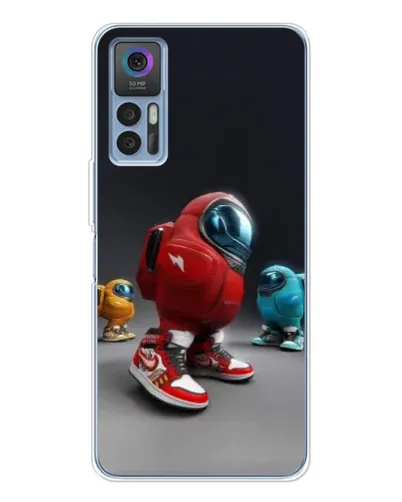 Чехол для TCL 30 с картинкой «Among Us — 3D стиль»