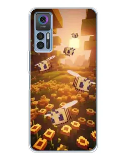 Чехол для TCL 30 с картинкой «Поле подсолнухов»