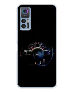 Чехол для TCL 30 с картинкой «Салон Audi — руль» Чехол для TCL 30 с картинкой «Салон Audi — руль»