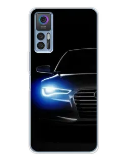 Чохол для TCL 30 з картинкою «Неоновий погляд Audi»