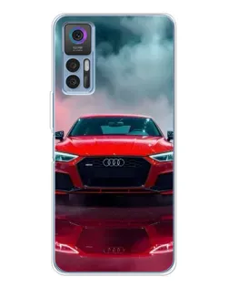 Чохол для TCL 30 з картинкою «Audi RS — червоний стиль»