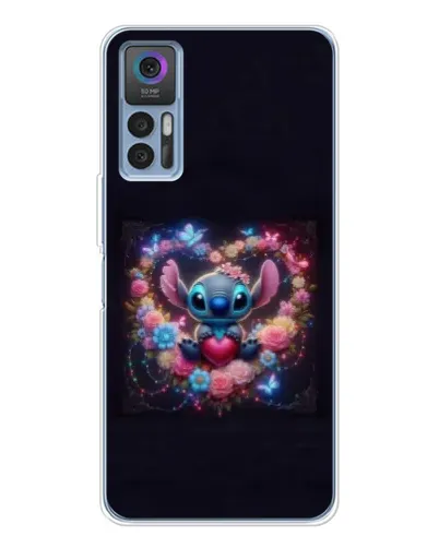 Чохол для TCL 30 з картинкою «Stitch у квітах» Чохол для TCL 30 з картинкою «Stitch у квітах»