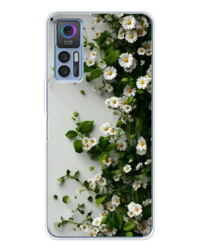 Чехол для TCL 30 с картинкой «Ветка мелких белых цветов» Чехол для TCL 30 с картинкой «Ветка мелких белых цветов»