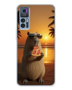 Чехол для TCL 30 с картинкой «Капибара с пиццей» Чехол для TCL 30 с картинкой «Капибара с пиццей»