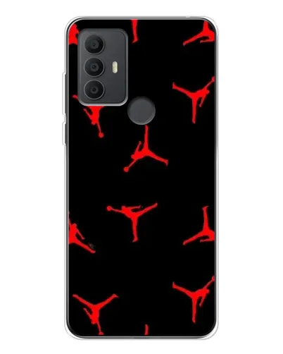Чехол для TCL 306 с картинкой «Jordan Red Pattern» Чехол для TCL 306 с картинкой «Jordan Red Pattern»
