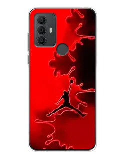 Чехол для TCL 306 с картинкой «Jordan Red Smoke»