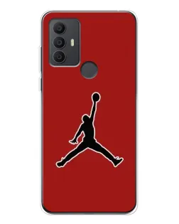 Чехол для TCL 306 с картинкой «Jordan Red Back»