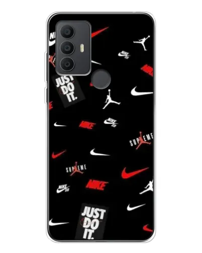 Чехол для TCL 306 с картинкой «Nike Mix Pattern» Чехол для TCL 306 с картинкой «Nike Mix Pattern»