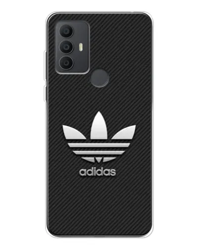 Чохол для TCL 306 з картинкою «Adidas Карбонова текстура» Чохол для TCL 306 з картинкою «Adidas Карбонова текстура»