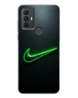 Чехол для TCL 306 с картинкой «Неоновый контур Nike» Чехол для TCL 306 с картинкой «Неоновый контур Nike»