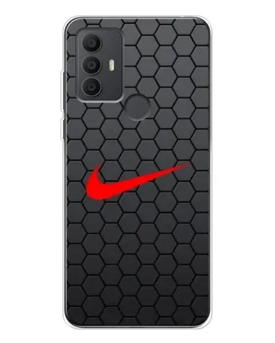 Чохол для TCL 306 з картинкою «Nike — карбонова сітка»