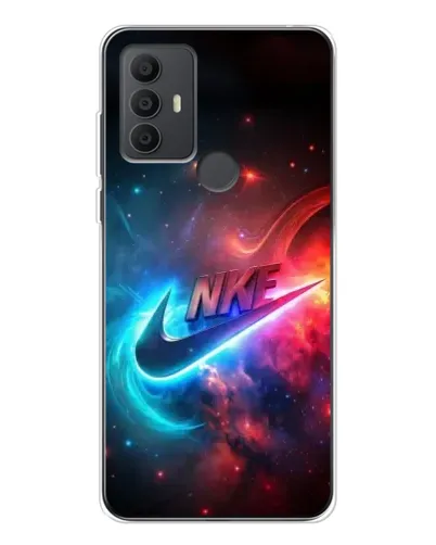 Чохол для TCL 306 з картинкою «Вогняний логотип Nike»
