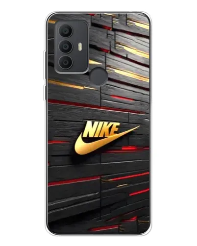 Чохол для TCL 306 з картинкою «Золотий Nike на металі»
