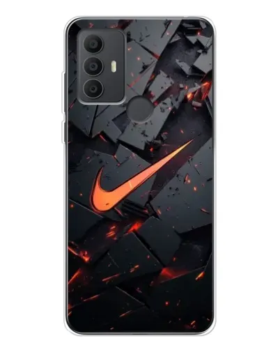 Чохол для TCL 306 з картинкою «Nike — ефект розломів»