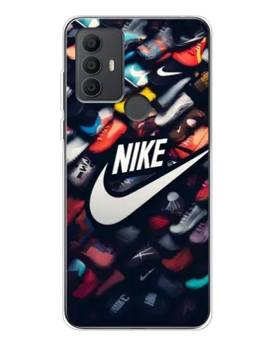 Чохол для TCL 306 з картинкою «Колекція кросівок Nike»