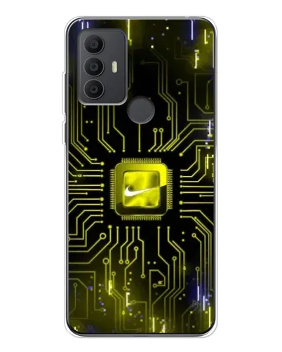 Чохол для TCL 306 з картинкою «Nike — золота іскра»