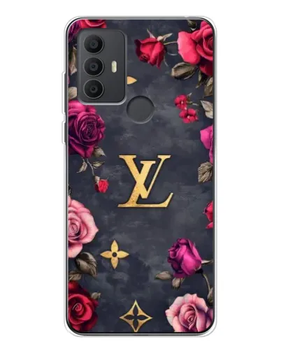 Чохол для TCL 306 з картинкою «Квітковий Louis Vuitton»