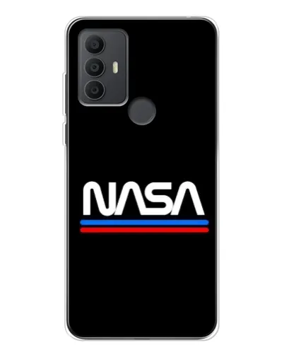 Чехол для TCL 306 с картинкой «NASA — классика Red Blue» Чехол для TCL 306 с картинкой «NASA — классика Red Blue»