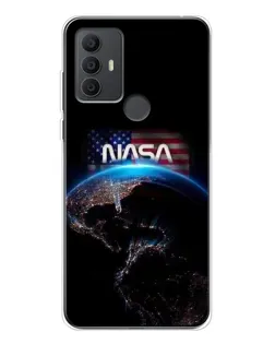 Чехол для TCL 306 с картинкой «Земля из космоса NASA»