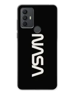 Чехол для TCL 306 с картинкой «NASA — вертикальный логотип»