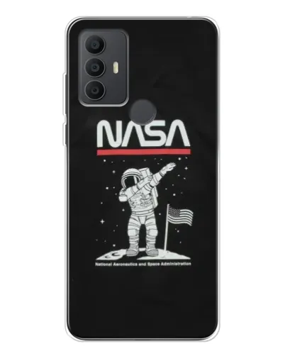 Чехол для TCL 306 с картинкой «NASA — шагаем по Луне» Чехол для TCL 306 с картинкой «NASA — шагаем по Луне»
