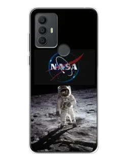 Чехол для TCL 306 с картинкой «Астронавт на Луне»