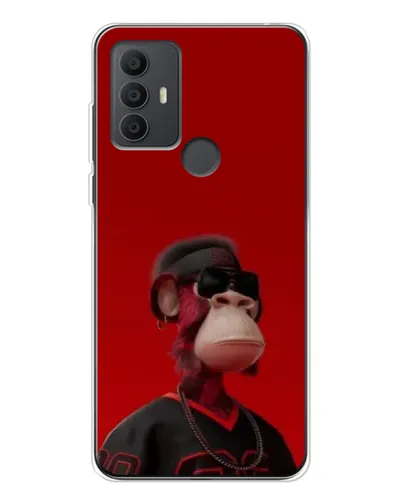 Чохол для TCL 306 з картинкою «Bored Ape в червоному» Чохол для TCL 306 з картинкою «Bored Ape в червоному»